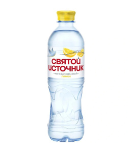 Вода питьевая негазированная Святой Источник со вкусом Лимон 0,5л
