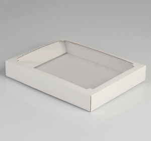 Коробка для пряников БЕЛАЯ 21х26х4см