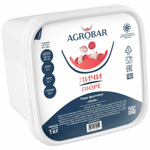 Пюре Агробар Личи 1кг