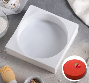 Форма силиконовая для мусса "Круг" D18см, Н=5см (Доляна)