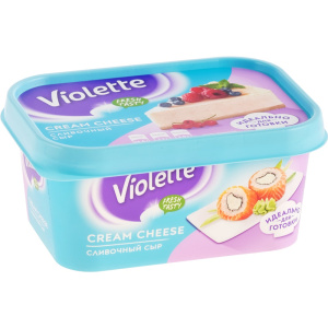 Сыр творожный VIOLETTE сливочный 70% 400 грамм