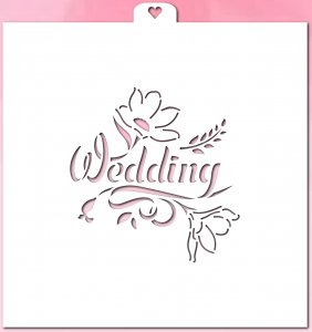 Трафарет "Wedding" Свадебный