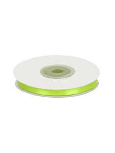 Лента атласная 0,6см ярко-салатовая (катушка 22,5м) 3037