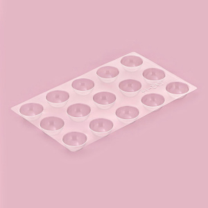 Пластиковая форма для шоколада "Полусфера" 15 ячеек D3см