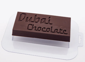 Пластиковая форма для шоколада ПЛИТКА для ДУБАЙСКОГО шоколада DUBAI CHOCOLATE