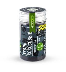 Краситель натуральный MIXIE Уголь кокосовый 25 грамм