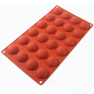 Форма силиконовая ПОЛУСФЕРА 3см (24 ячейки)