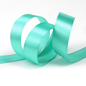 Лента атласная 2см мята (катушка 27,4м) 4323
