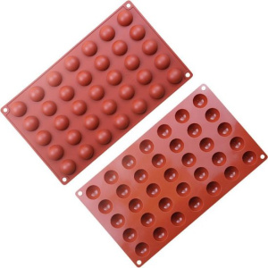 Форма силиконовая ПОЛУСФЕРА 2,5см (35 ячеек)