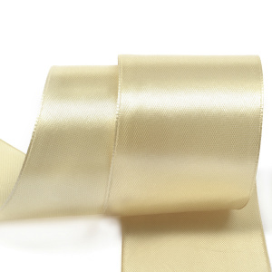 Лента атласная 5см бежевая (катушка 22,5м) 3009