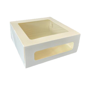 Коробка для торта 220х220х100 с окном Pasticciere