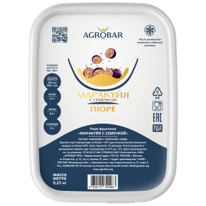 Пюре Агробар Маракуйя с СЕМЕЧКОЙ 250 грамм