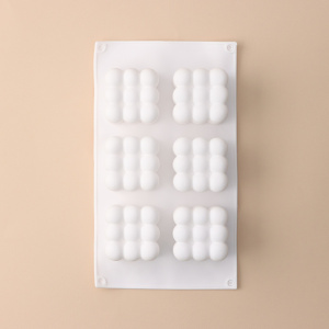 Силиконовая форма РАФАЭЛЬ KONFINETTA 6 ячеек (6,2х6,2см)