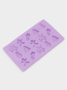 Силиконовая форма ЁЛОЧКИ-ИГОЛОЧКИ 15 ячеек