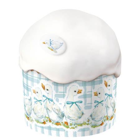 Форма "Кулич" D124мм Н90мм УТЯТА 400-450 грамм (10 штук)