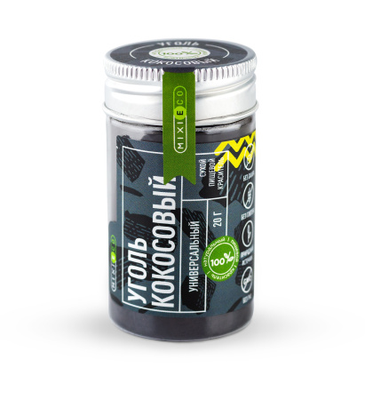 Краситель натуральный MIXIE Уголь кокосовый 25 грамм