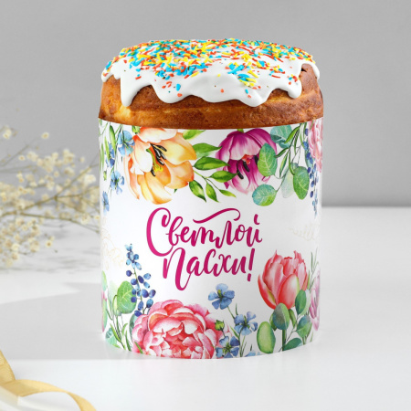 Ободок для кулича ЦВЕТОЧНАЯ СКАЗКА 41,6х10см
