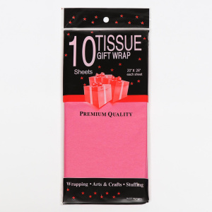 Бумага упаковочная (тишью) цвет ФУКСИЯ 50х66см 10штук