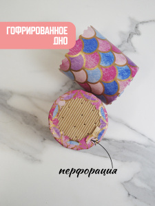 Форма "Кулич" D70мм Н85мм ВИТРАЖИ 150 грамм (10 штук)