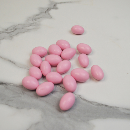 Драже ЯЙЦА с хрустящей начинкой РОЗОВЫЕ 25 грамм