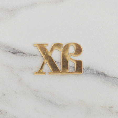 Топпер акриловый зеркальный МИНИ ХВ 2,5х4см