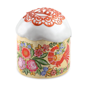 Форма "Кулич" D124мм Н100мм ГОРОДЕЦ 400-450 грамм (10 штук)