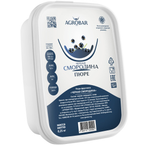 Пюре Агробар Черная Смородина 250 грамм