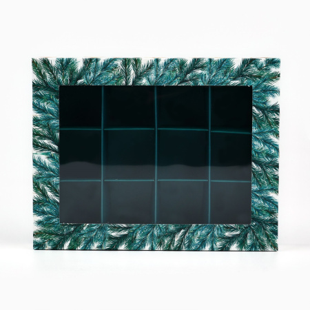 Коробка на 12 конфет ЕЛОЧНЫЕ ИГРУШКИ 14,4х18,4х3,8см